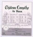 Chteau Lamothe de Haux - Cadillac Cotes de Bordeaux 2019
