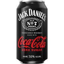 Jack Daniel's - Coca Cola Zero Sugar (4 pack 12oz cans) (4 pack 12oz cans)