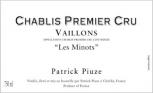 Patrick Piuze - Chablis Vaillons Les Minots 1er Cru 2022